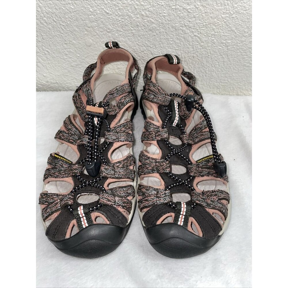 Keen Sandals  Womens  US size 6.5 Whisper Hike, waterproof  Bungee adjust